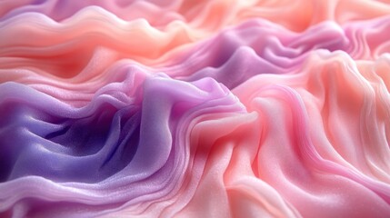 Obraz premium Soft, flowing, pastel fabric folds