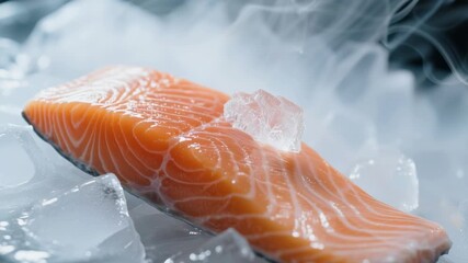 Fresh Salmon on Ice Quality and Safety in Food Industry with HACCP Standards for Certification and Control of Fresh Food Quality