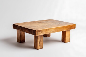 Fototapeta premium a small wooden coffee table 