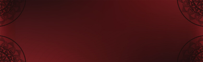 Dark reed mandala cover copyspace, background for presentation banner, design vector illustration