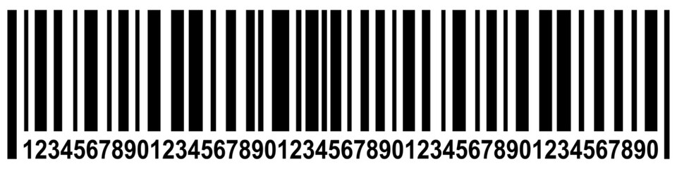 vector bar code. Barcode illustration. Clipart isolated on transparent background.
