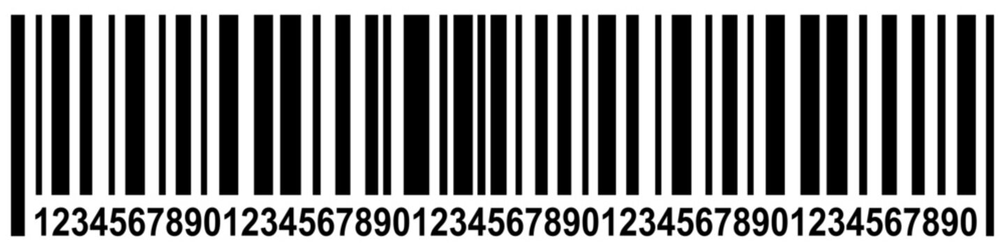 vector bar code. Barcode illustration. Clipart isolated on transparent background.
