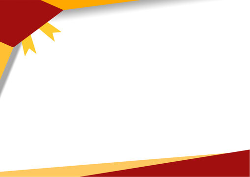 A bold certificate or poster background with sweeping red and gold accents. Perfect for achievement awards, event certificates, announcements, and vibrant design projects.