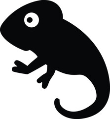 Chameleon silhouette icon