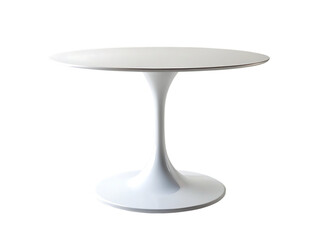 Modern white tulip pedestal dining table