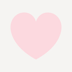 Pink heart badge collage element vector