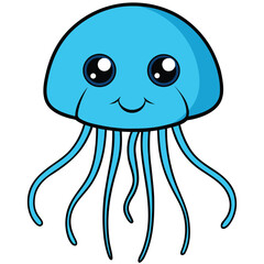 Jellyfish cartoon character