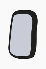 Obraz premium Gray rectangle shape vector