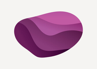 Purple organic shape vector