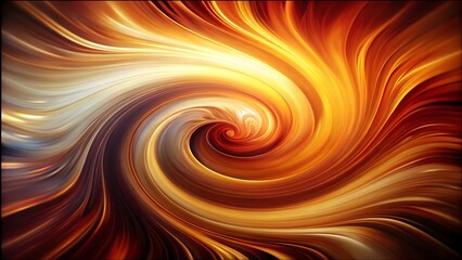 Abstract spiral of warm colors creates a mesmerizing and dynamic effect