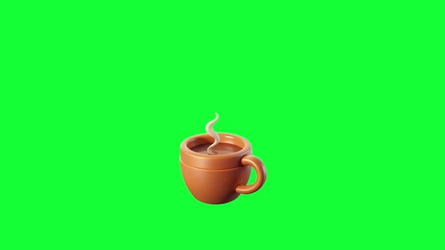 Steaming Brew in Serenity: A lone mug of steaming beverage sits against a vibrant backdrop, inviting viewers into a moment of pure, simple delight and warmth.