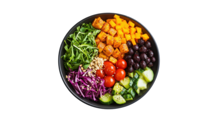 A colorful and nutritious vegan buddha bowl 