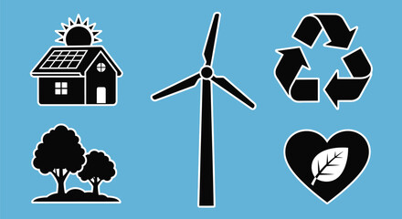 Promote sustainable living with this vibrant, modern eco-friendly art