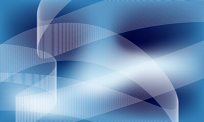 Abstract blue background with geometric shapes.