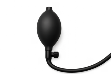 Black rubber pump bulb for blood pressure cuff