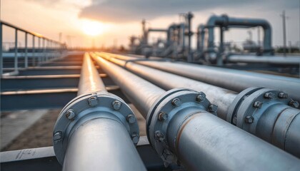 Industrial infrastructure facilitating heat distribution.