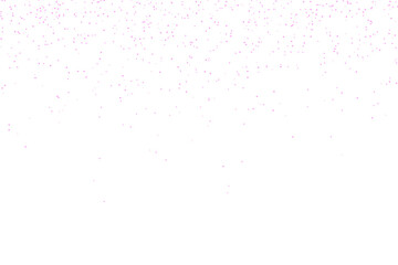 Falling pink glitter effect. dynamic abstract background with shiny dots. isolated on white background