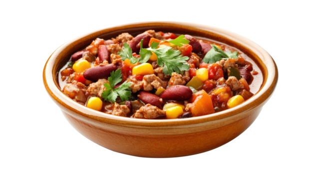 Bowl with delicious turkey soup