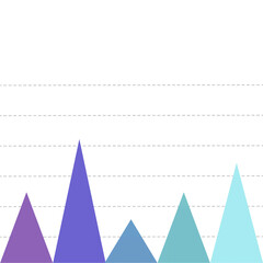 Trendy financial graph showing growth and performance