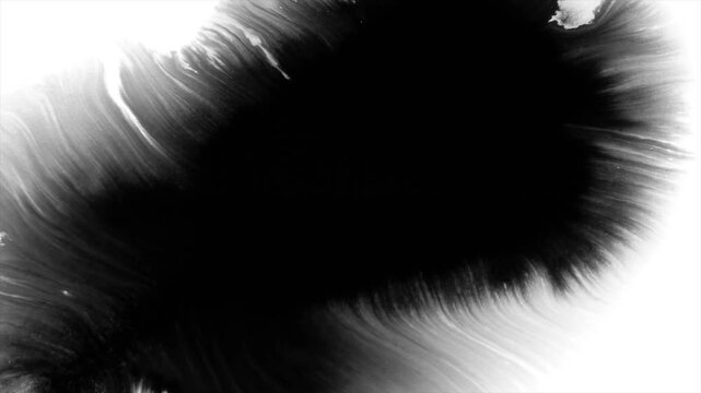 Ink Bloom on White Ink Bleed Bloom 03