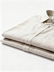 Folded Shirt on Clean Studio Background