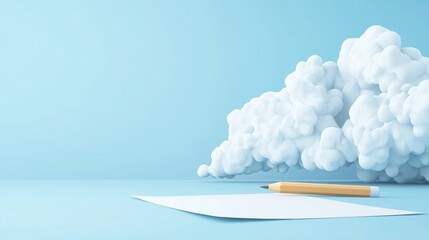 Edit Pencil Icon A pencil icon appearing on a document in a cloud based collaboration platform, indicating the ability to edit and collaborate on the document.