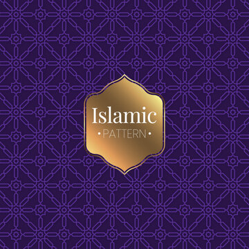 Elegant Islamic Geometric Pattern Background Vector Template
