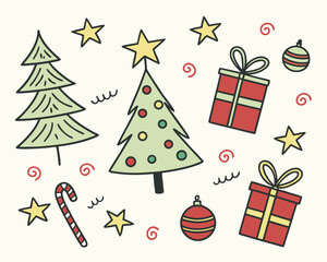 Christmas elements set