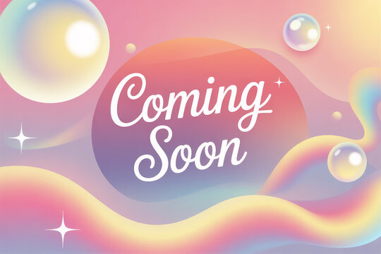 Anticipate exciting announcements with a vibrant 'Coming Soon' message perfect for websites, social media, and marketing campaigns that create intrigue and anticipation