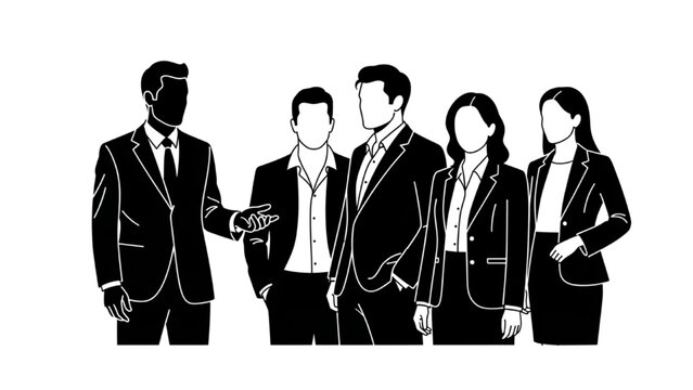 Group of diverse professionals engaging in a corporate discussion or strategic team meeting