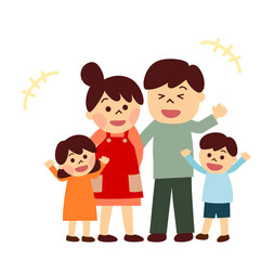 笑っている家族