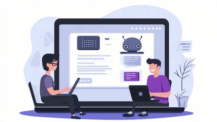 selective focus chatbot interface displaying quick responses