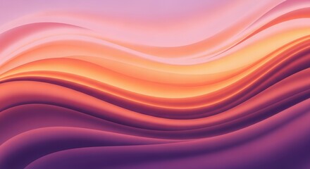 Obraz premium Pink Orange Fluid Motion Design 