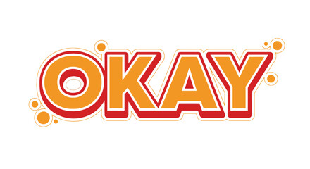 Bright okay graphic symbol approval concept illustration confidence