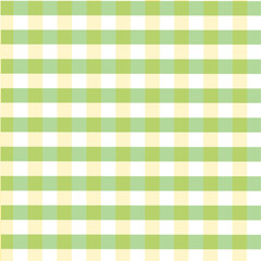 Pastel Green and Yellow Gingham Checkered Seamless Pattern