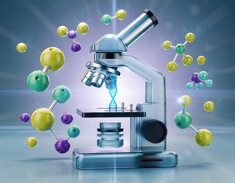 Genetic Science Research Concept