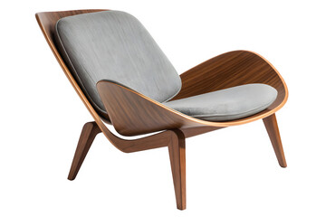 wooden chair isolated on transparent