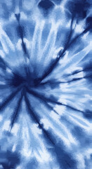 Obraz premium Fluid Whisk Abstract swirling tie dye texture pattern in blue hues, expressive and dynamic
