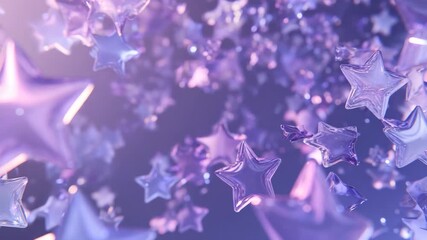 Dreamy purple star confetti background a festive and magical design element perfect for celebrations and special occasions