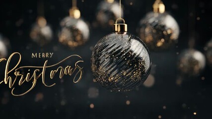 Elegant Christmas ornaments with gold accents a festive holiday background for greeting cards and seasonal promotions creating a warm and luxuriou