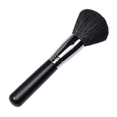 Professional makeup brush set for beauty and cosmetic powder application isolated on a white background
