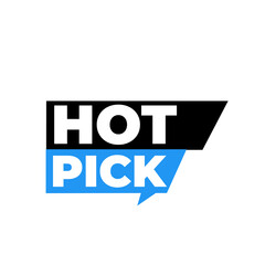 Hot pick png, trendy badge design, stylish promo tag, eye catchy graphic, marketing ready asset