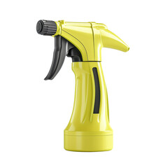 Yellow Cleaning Spray Bottle Product Still Life Black Background Kitchen Household Supplies