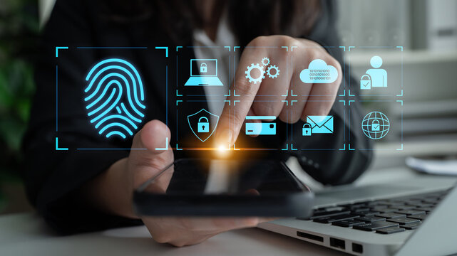 System for safeguarding digital identity using fingerprint authentication, encryption, and secure access protocols across cloud, device, and personal data environments Latch