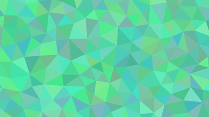 Obraz premium Green and teal geometric abstract low poly polygon triangle pattern background illustration design. modern digital art for web, presentations, banners.