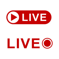 Live broadcast icons, arrow in circle svg cut file. Isolated vector illustration.