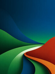 abstract background with rainbow