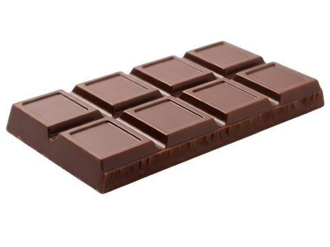 Delicious milk chocolate bar with segmented pieces on black background
