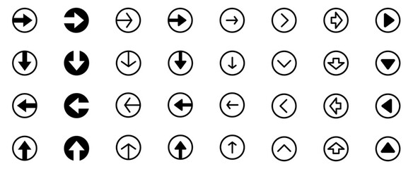 black arrow direction icon