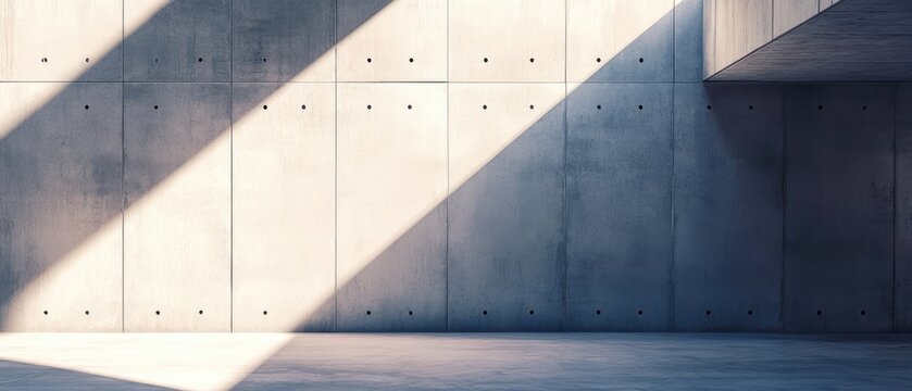 Concrete wall with shadows